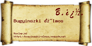 Bugyinszki Álmos névjegykártya